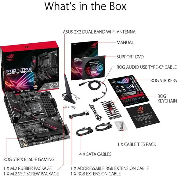 ASUS ROG Strix B550-E Gaming AMD AM4 3rd Gen Ryzen gaming